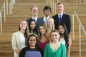 GISD hosted a luncheon for the top 10 seniors from each high school May 17. Students, along with their parents and a teacher that influenced their education were invited. The top ten students of Sachse High were; front row from left, Frances Beaflor Dagohoy and Hannah Carroll. Second row from left is Heather Hansen, Bridgett Jackson and Annie Nguyen.Third row from left is Thy Tran and Sarah Reynolds. Top row from left is Michael Lambert, Khanh Do, and Dylan WerthI.