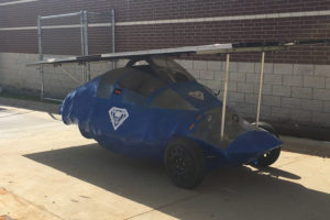 Wylie East students on the Solar Car Team created a solar-powered car and will participate in the Winston Solar Car Challenge in April 2017.