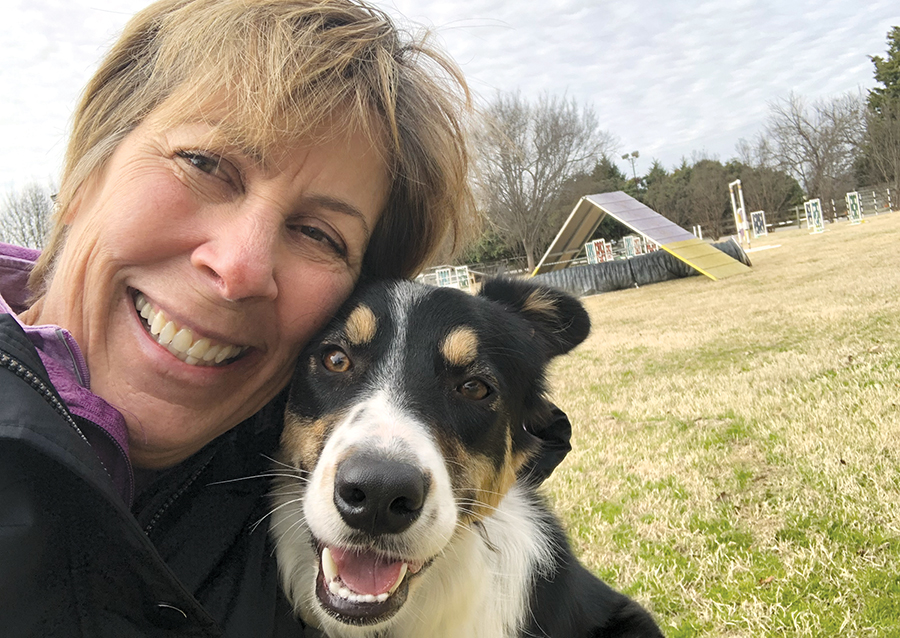 dog agility lady