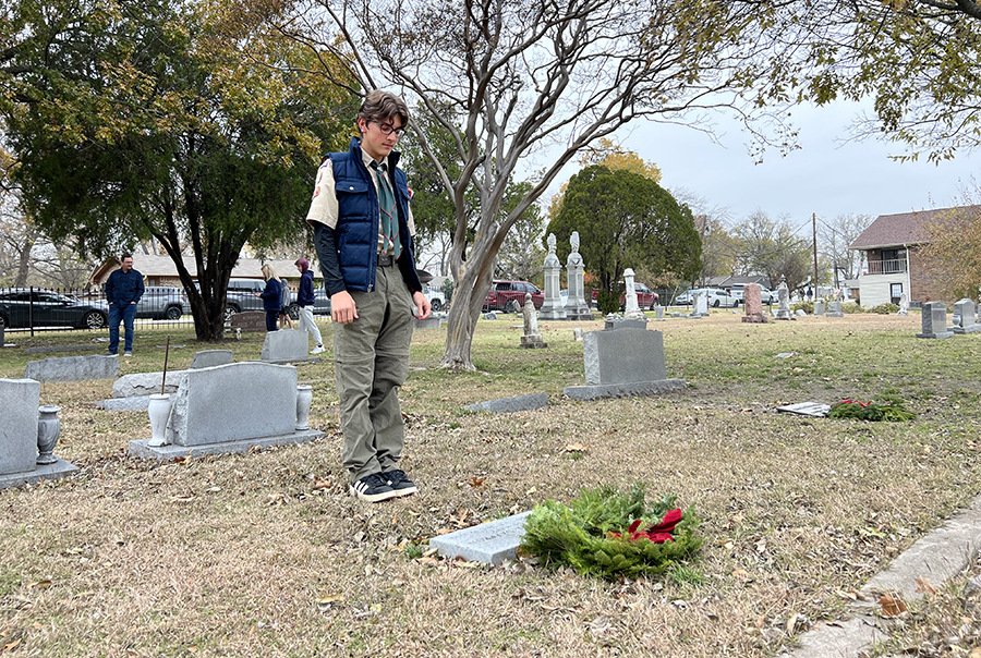 Remembering the fallen at Wylie Cemetery