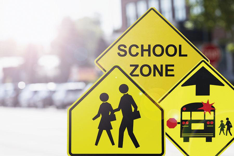 Back to school means slow down